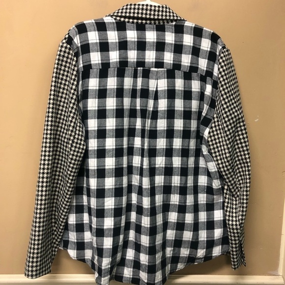7th Ave Design New York & Co Hounds Tooth Plaid Blazer Jacket Size XL NWT - Picture 2 of 5